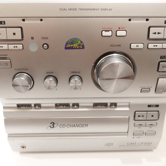 Sony CMT-CP300 HiFi Bookshelf Stereo 3-CD Changer Dual Cassette AM/FM No Remote - Picture 10 of 13